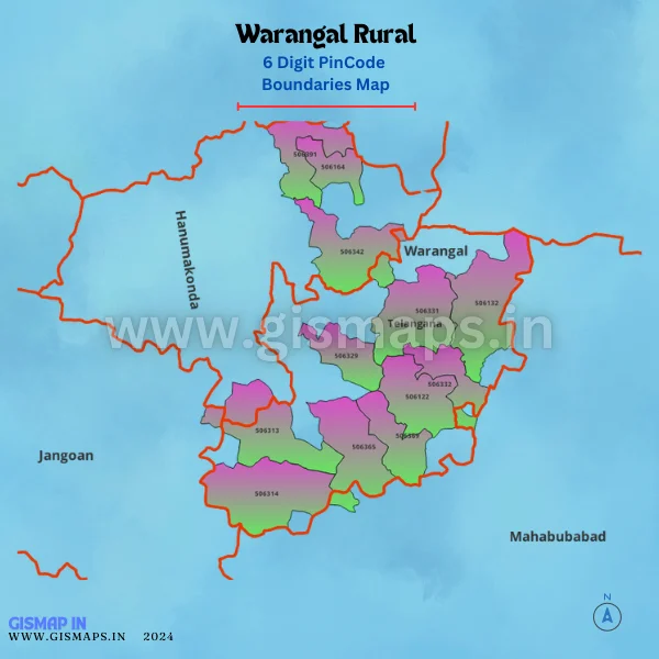 Warangal_Rural_PincodeBoundaries_Map